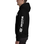 Iron Discipline Unisex Classic Horizontal Hoodie Fitness Sweatshirt Side Black