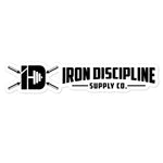 Iron Discipline Classic Old School Logo Die-Cut Laptop Car Sticker Large