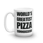 Funny World's Greatest Pizza Connoisseur Carb Load Large 15Oz Coffee Mug Right