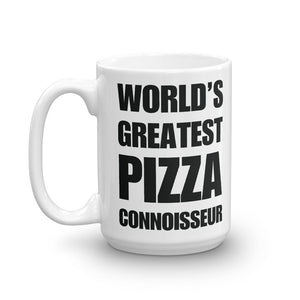 Funny World's Greatest Pizza Connoisseur Carb Load Large 15Oz Coffee Mug Right