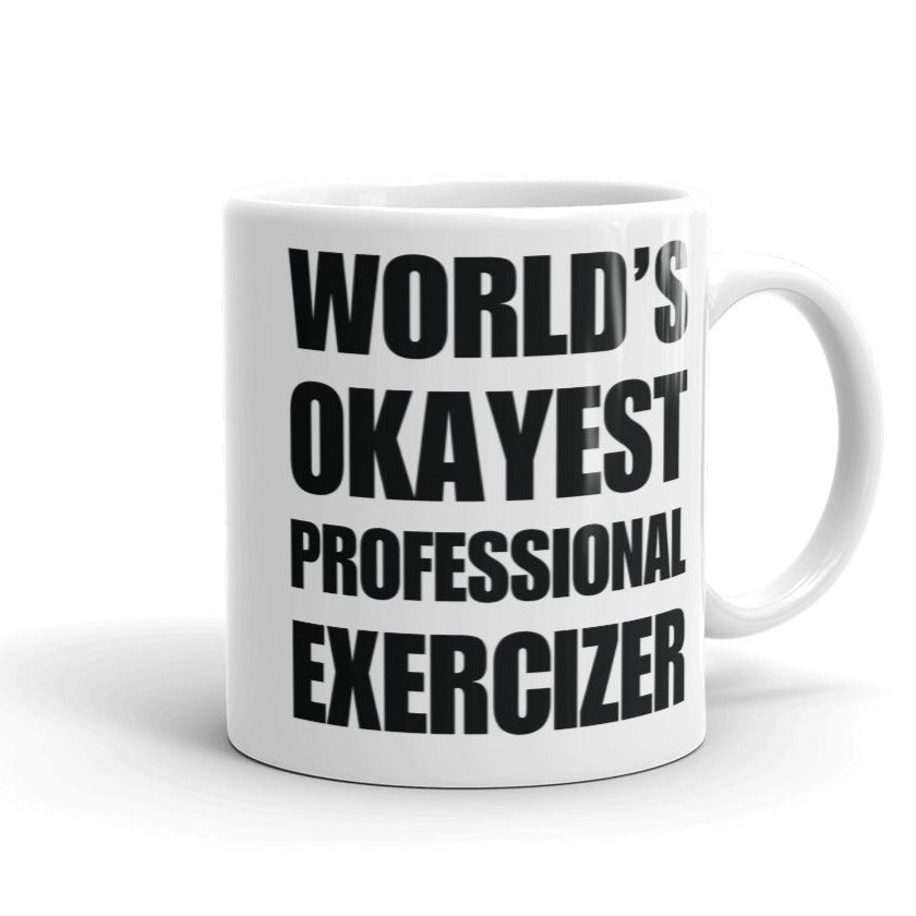 Funny World's Okayest Professional Exercizer Coffee Small 11Oz Mug Left
