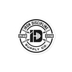Iron Discipline Supply Co. Medallion Vinyl Laptop Car Sticker Small