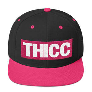 Women's Pink THICC Big Girl Deadlifts & Squats Snapback Gym Hat
