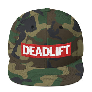 Unisex Deadlift Super Hero Powerlifting Snapback WOD Fitness Camouflage Hat