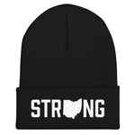 Unisex Ohio State Strong Home Gym Winter Black White WOD Cuffed Beanie