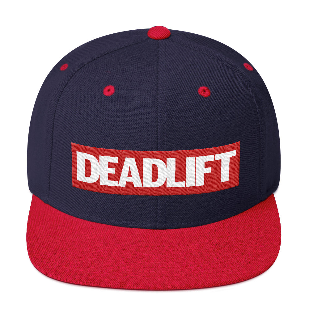 Unisex Deadlift Super Hero Powerlifting Snapback WOD Fitness Blue Red Hat