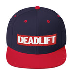 Unisex Deadlift Super Hero Powerlifting Snapback WOD Fitness Blue Red Hat