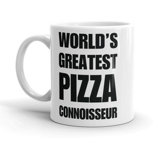 Funny World's Greatest Pizza Connoisseur Carb Load Small 11Oz Coffee Mug Right