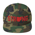 Unisex Ohio State Strong Home Fitness Gym WOD Snapback Red Camouflage Hat