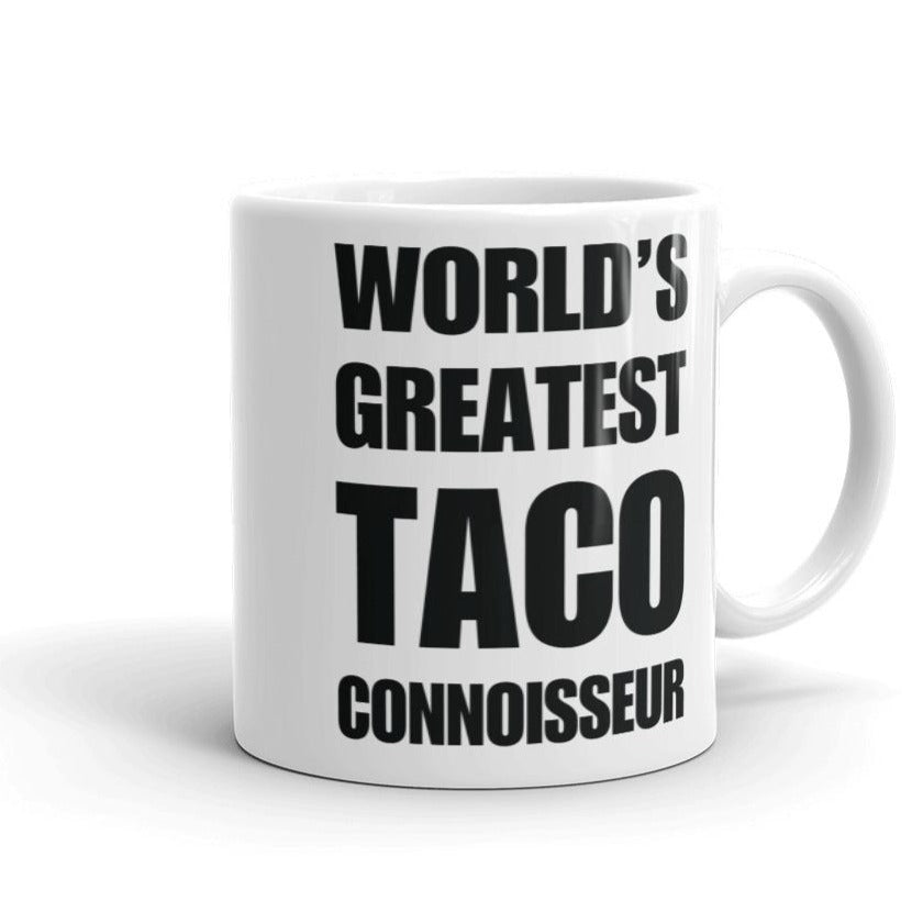 Funny World's Greatest Taco Connoisseur Small 11Oz Coffee Mug Left