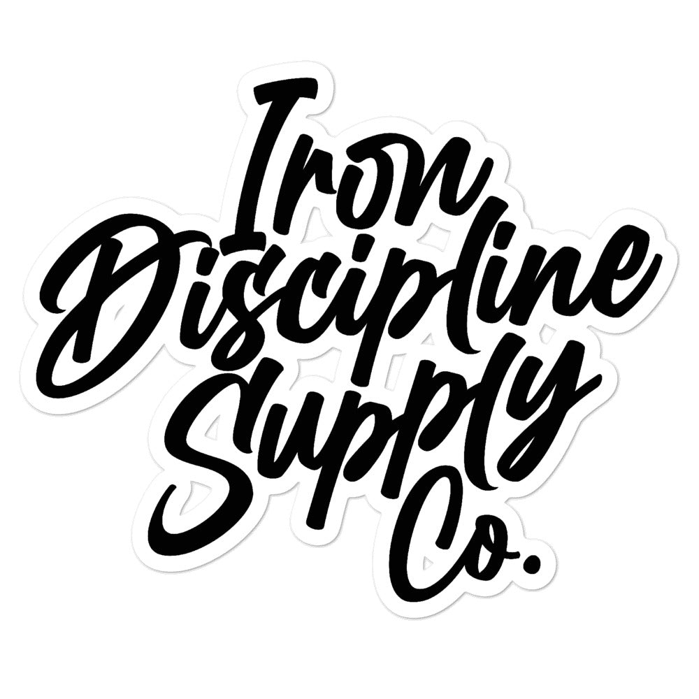 Iron Discipline Brush Logo Sticker