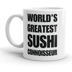Funny World's Greatest Sushi Connoisseur Small 11Oz Coffee Mug Right