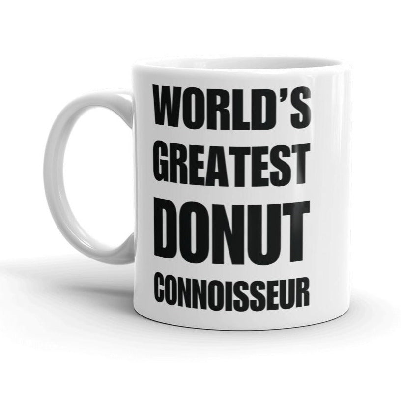 Funny World's Greatest Donut Connoisseur Post Workout Small 11Oz Coffee Mug Right