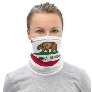 Golden State California Flag Bear Multifunctional Headband Neck Gaiter