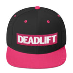 Women's Pink Deadlift Powerlifter Fitness WOD Gym Snapback Hat