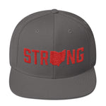 Unisex Ohio State Strong Home Fitness Gym WOD Snapback Grey Red Hat