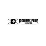 Iron Discipline Classic Old School Logo Die-Cut Laptop Car Sticker Medium