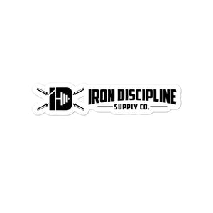 Iron Discipline Classic Old School Logo Die-Cut Laptop Car Sticker Medium