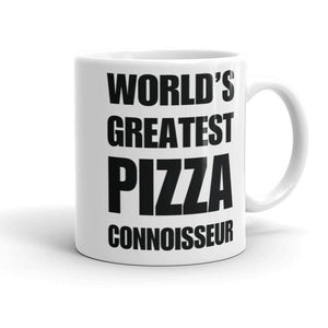 Funny World's Greatest Pizza Connoisseur Carb Load Small 11Oz Coffee Mug Left