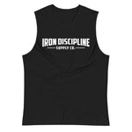Iron Discipline Unisex Classic Logo All Black Muscle Fitness Shirt