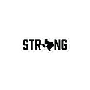 Texas State Strong Vinyl Die-Cut Bumper Car Sticker Small