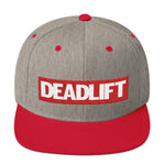 Unisex Deadlift Super Hero Powerlifting Snapback WOD Fitness Grey Red Hat