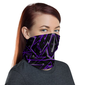 Purple Futuristic Sci-Fi Speed Cycle Multifunctional Headband Headwear