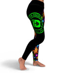 Women's Starlight Twinkle Christmas Lightbulbs High-waisted Yoga Leggings Right