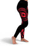 Women's Roses Are Red Valentines High-waisted Yoga Leggings Right