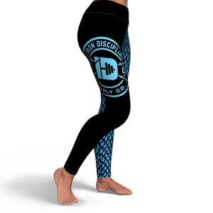 Women's Blue Mother Of Dragons High-waisted Yoga Leggings Front Right