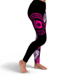 Women's Abstract Roses High-waisted Yoga Leggings Right