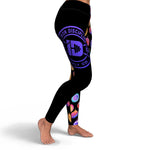 Women's Colorful Christmas Ornaments High-waisted Yoga Leggings Right
